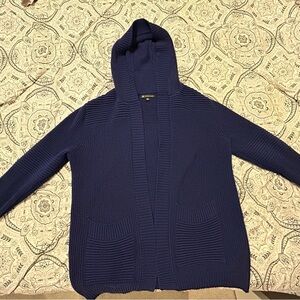 INC International Concepts Navy Knit Cardigan